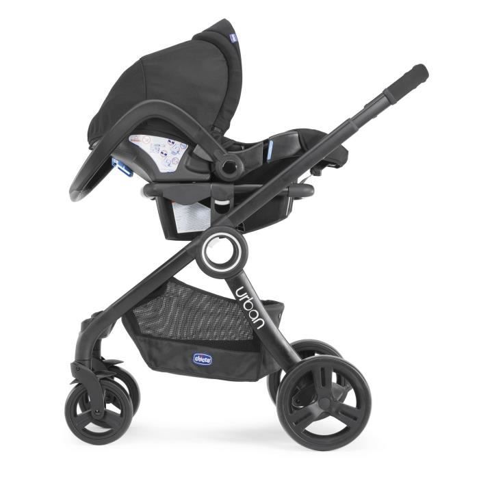 CHICCO Poussette Combinée Trio Pack URBAN PLUS – Anthracite - BSA